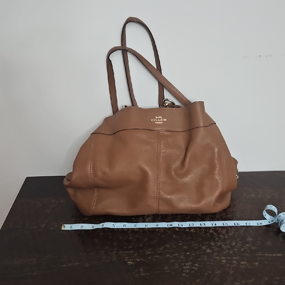 Coach Tan Leather Shoulder Bag - Picture 1 of 11
